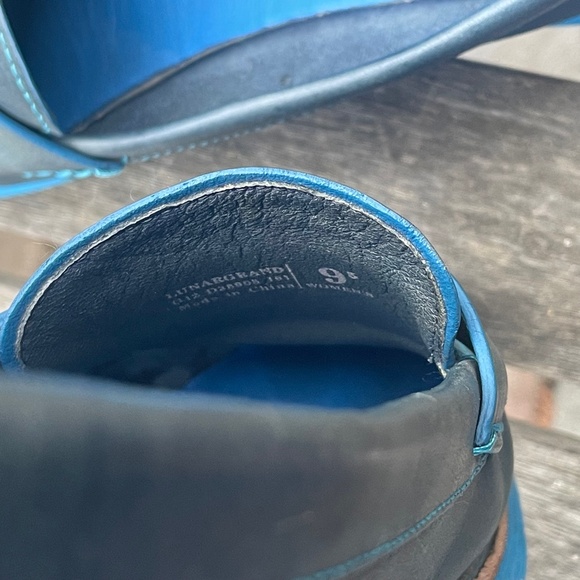 Cole Hahn Blue Grey Comfy Leather Loafers - Picture 8 of 8